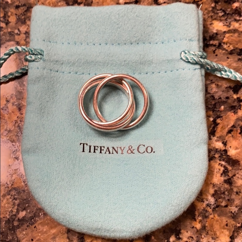 Tiffany trinity rolling ring 925 silver